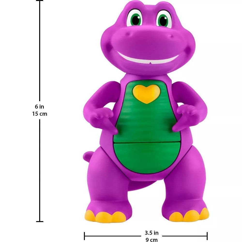 Fisher-Price Barney's World Heart Hands Barney Figure Sixth Alternate Image