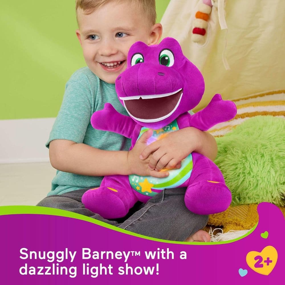 Fisher-Price Barney's World Heart Glow Barney Plush Second Alternate Image