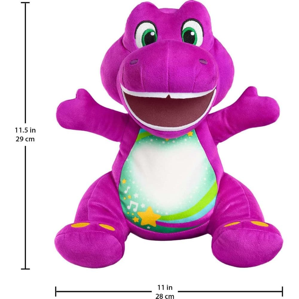 Fisher-Price Barney's World Heart Glow Barney Plush Sixth Alternate Image