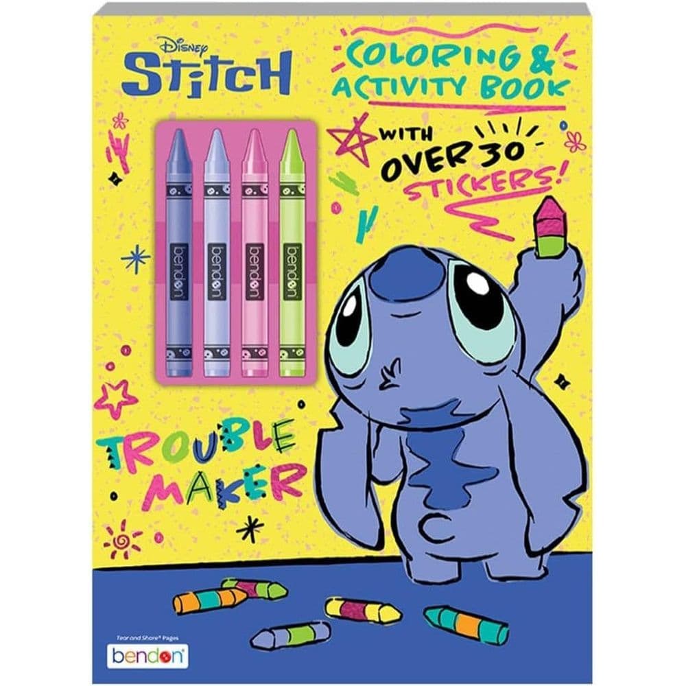 image Disney Stitch Coloring &amp; Activity Book with Crayons Main Product Image