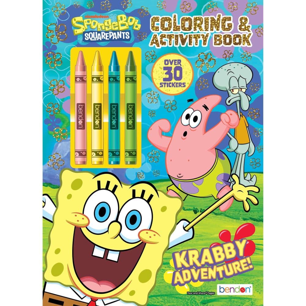 SpongeBob SquarePants Coloring &amp; Activity Book with Crayons Main Product Image