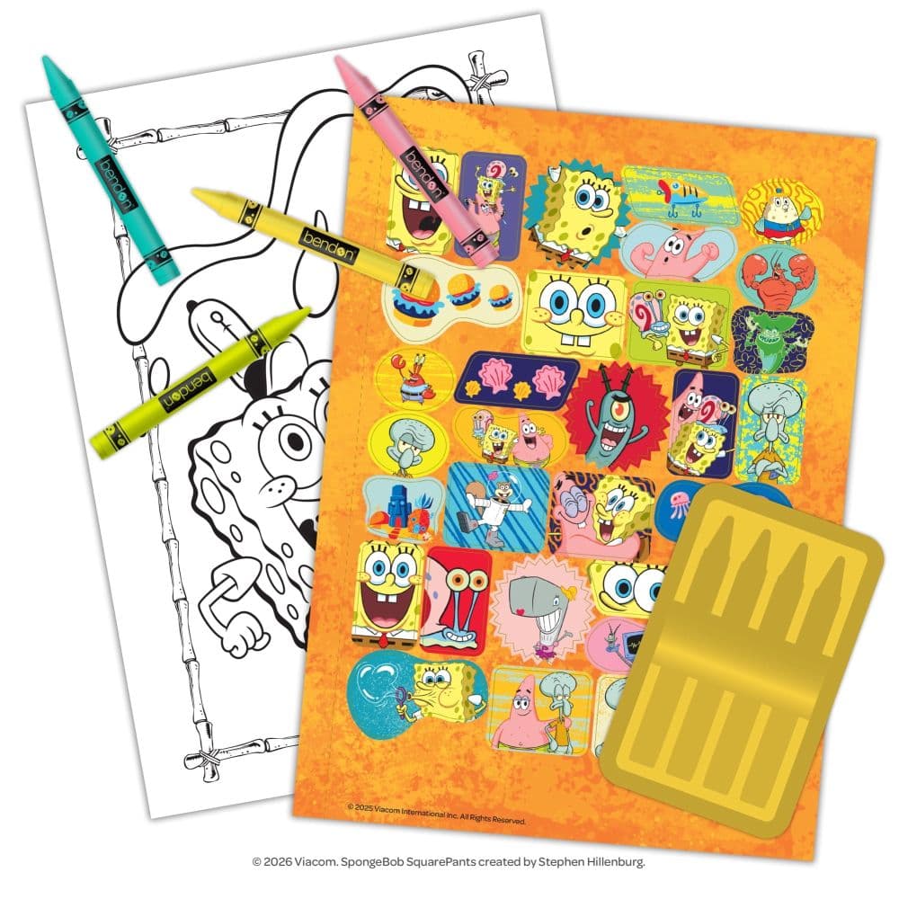 SpongeBob SquarePants Coloring &amp; Activity Book with Crayons First Alternate Image