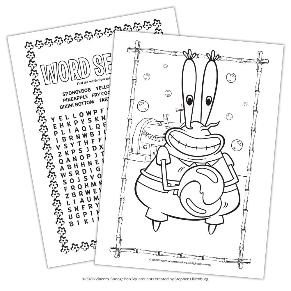 SpongeBob SquarePants Coloring &amp; Activity Book with Crayons Third Alternate Image