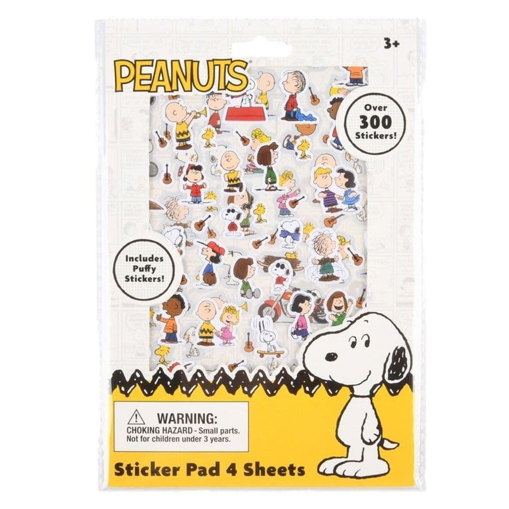 image Peanuts Snoopy 4 Sheet Sticker Book with Puffy Stickers Main Product Image