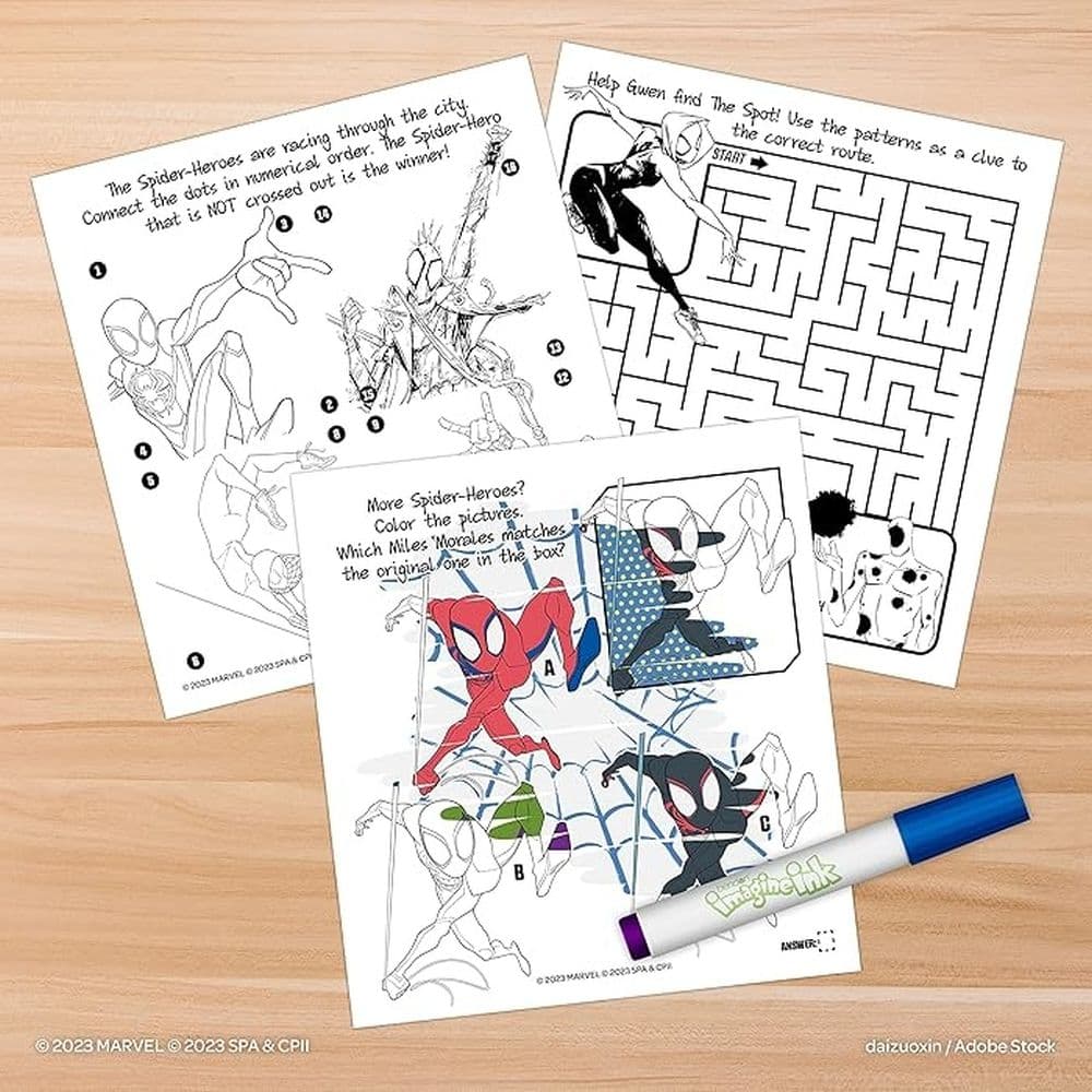Marvel Spider-Man Across the Spider-Verse 20-Page Imagine Ink Book Third Alternate Image