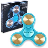 image bopster TriSpinner Metallic Blue &amp; Gold Fidget Spinner Main Product Image
