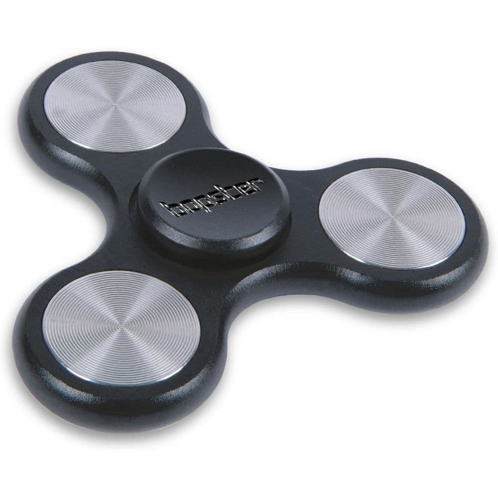 bopster TriSpinner Metallic Black &amp; Silver Fidget Spinner Fifth Alternate Image