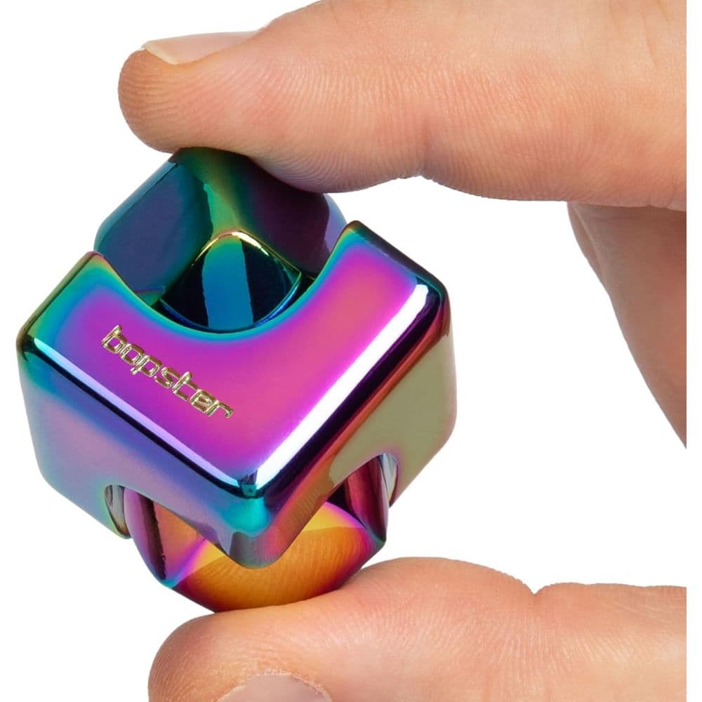 bopster Cube Spinner Metallic Multicolor Fidget Spinner Second Alternate Image