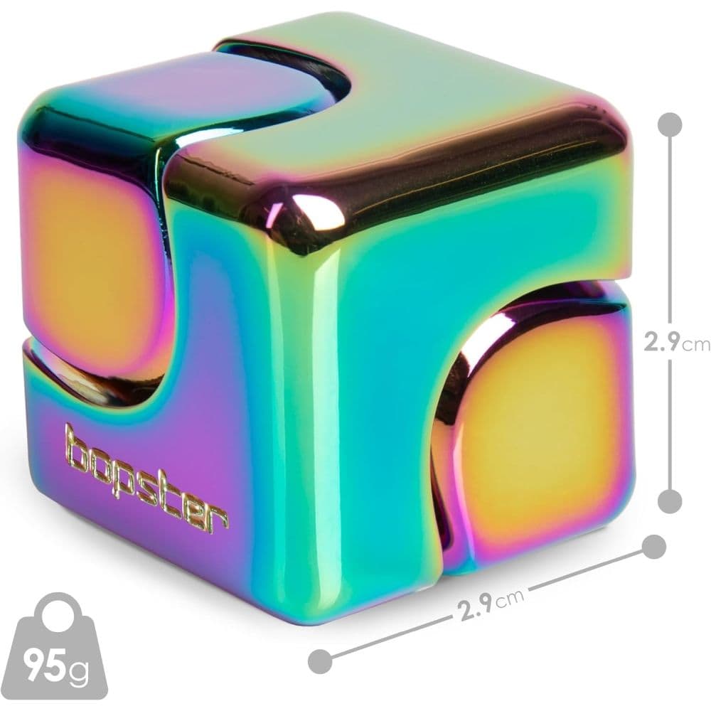 bopster Cube Spinner Metallic Multicolor Fidget Spinner Fourth Alternate Image