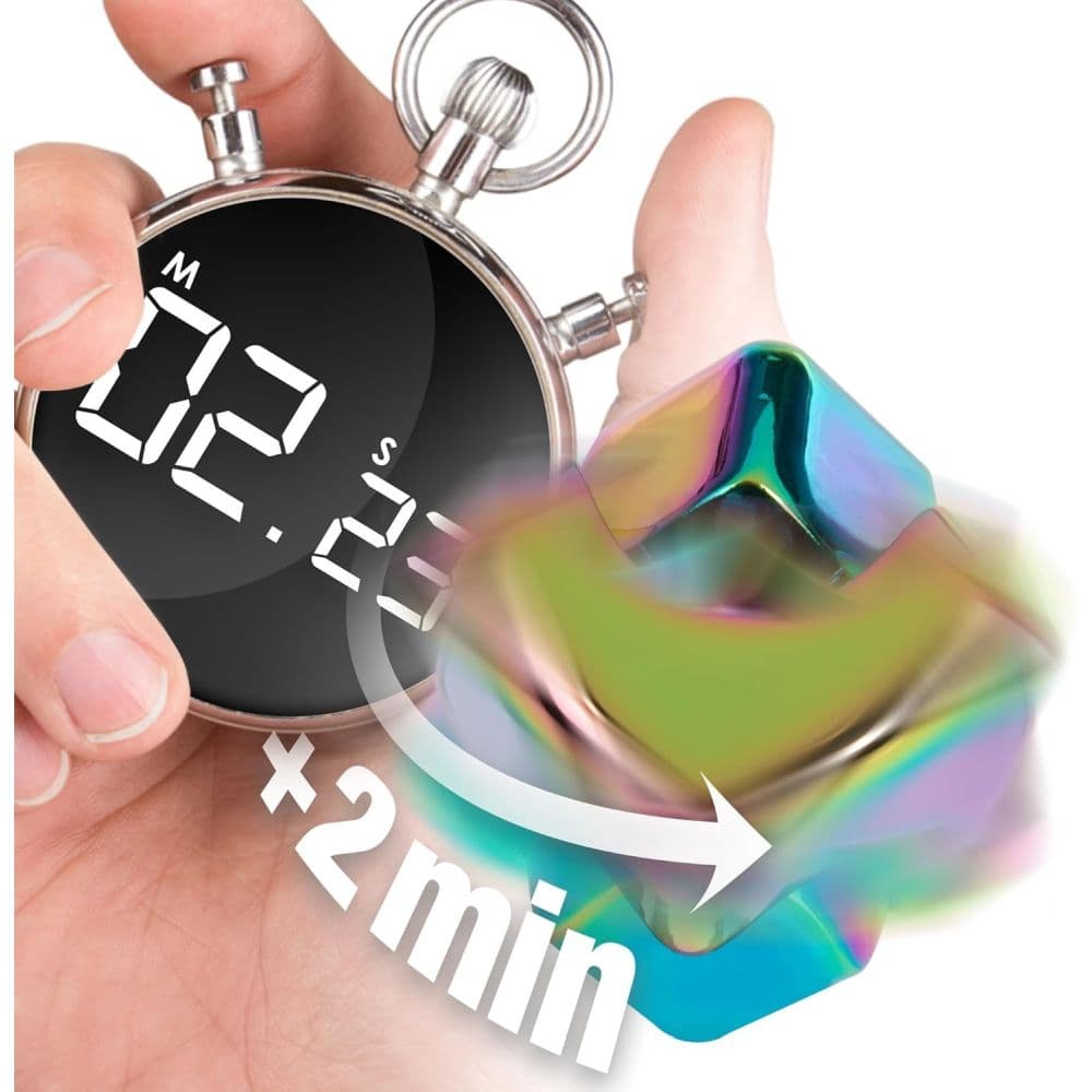 bopster Cube Spinner Metallic Multicolor Fidget Spinner Fifth Alternate Image