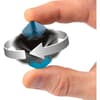 image bopster Cube Spinner Metallic Black &amp; Blue Fidget Spinner Third Alternate Image