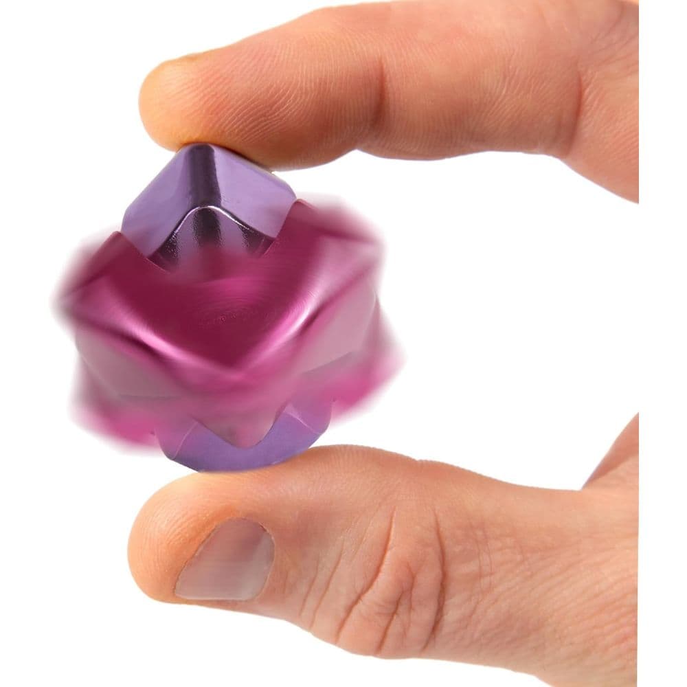 bopster Cube Spinner Metallic Pink &amp; Purple Fidget Spinner Second Alternate Image