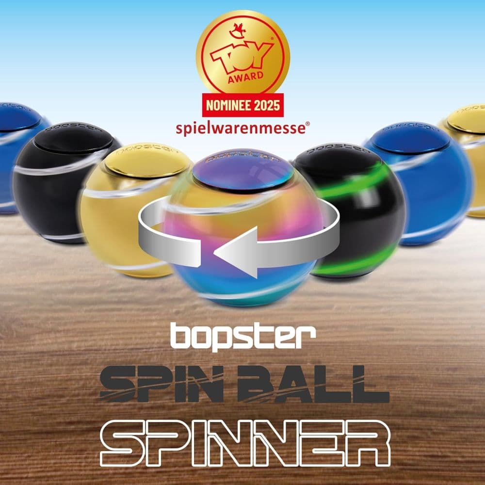 bopster Spinball Metallic Black Fidget Hand Spinner Ninth Alternate Image
