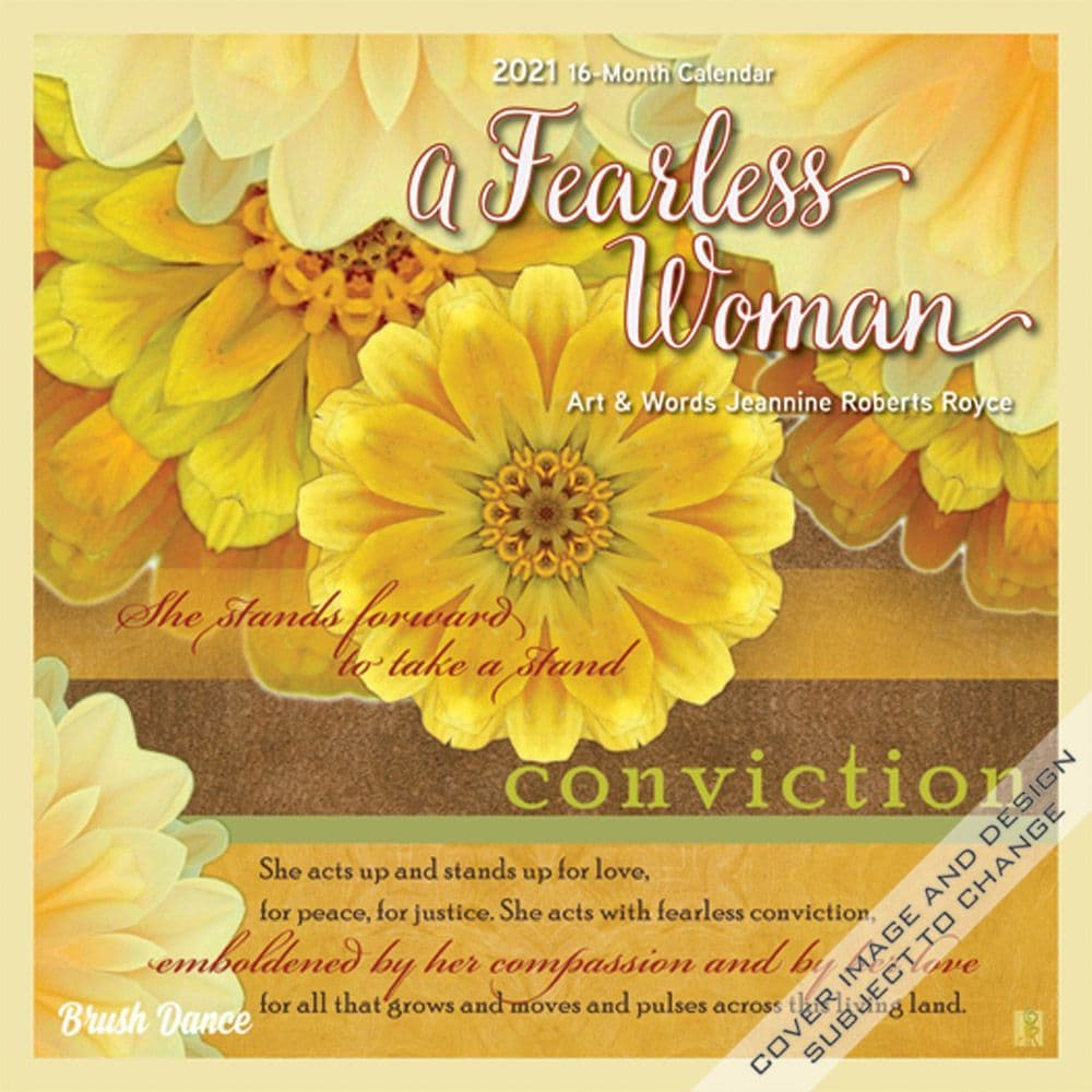 Fearless Woman Mini Wall Calendar - Calendars.com