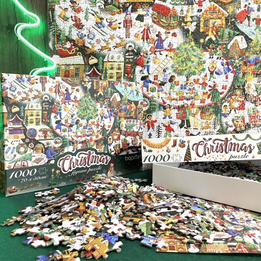 Christmas Illustrated 1000 Piece Puzzle Seventh Alternate Image