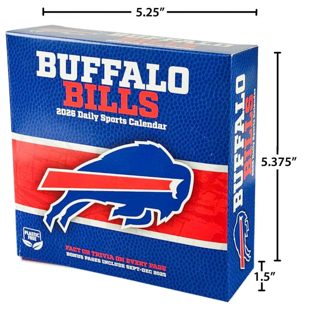 NFL Buffalo Bills 2026 Desk Calendar Fifth Alternate Image
