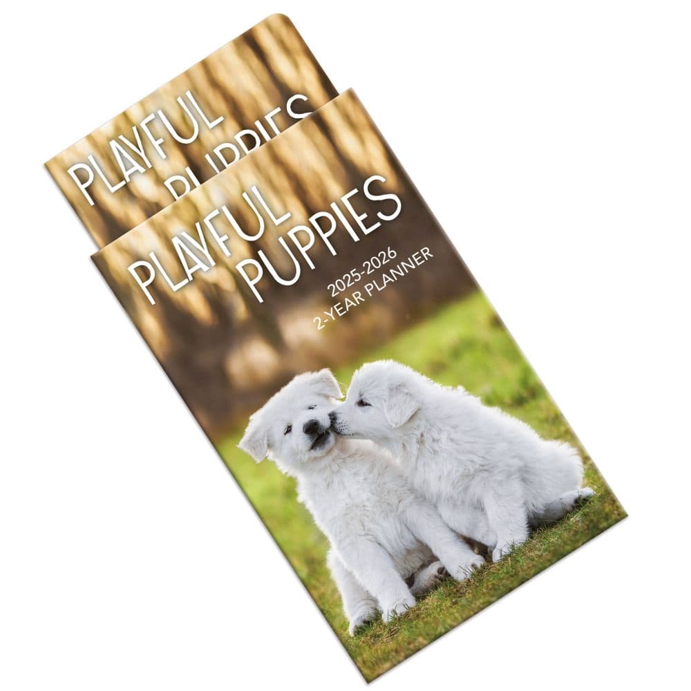 Playful Puppies 2 Year 2025 Pocket Planner Fifth Alternate Image width="1000" height="1000"