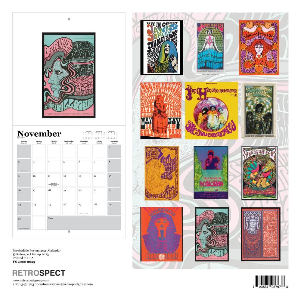 Psychedelic Square 2025 Wall Calendar First Alternate Image width="1000" height="1000"