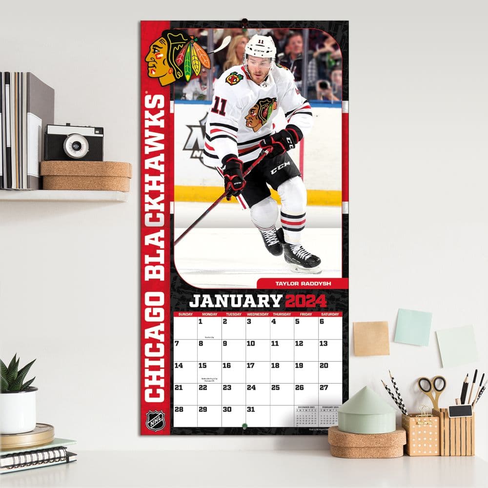 Chicago Blackhawks 2024 Wall Calendar Fourth Alternate Image width=&quot;1000&quot; height=&quot;1000&quot;