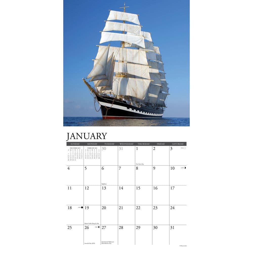 Tall Ships 2026 Wall Calendar Second Alternate Image