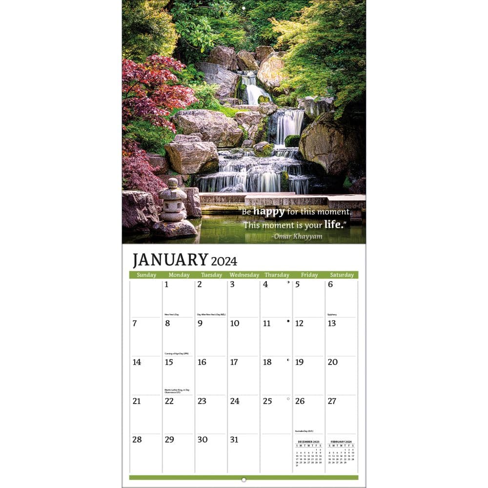 Zen Photo 2024 Wall Calendar