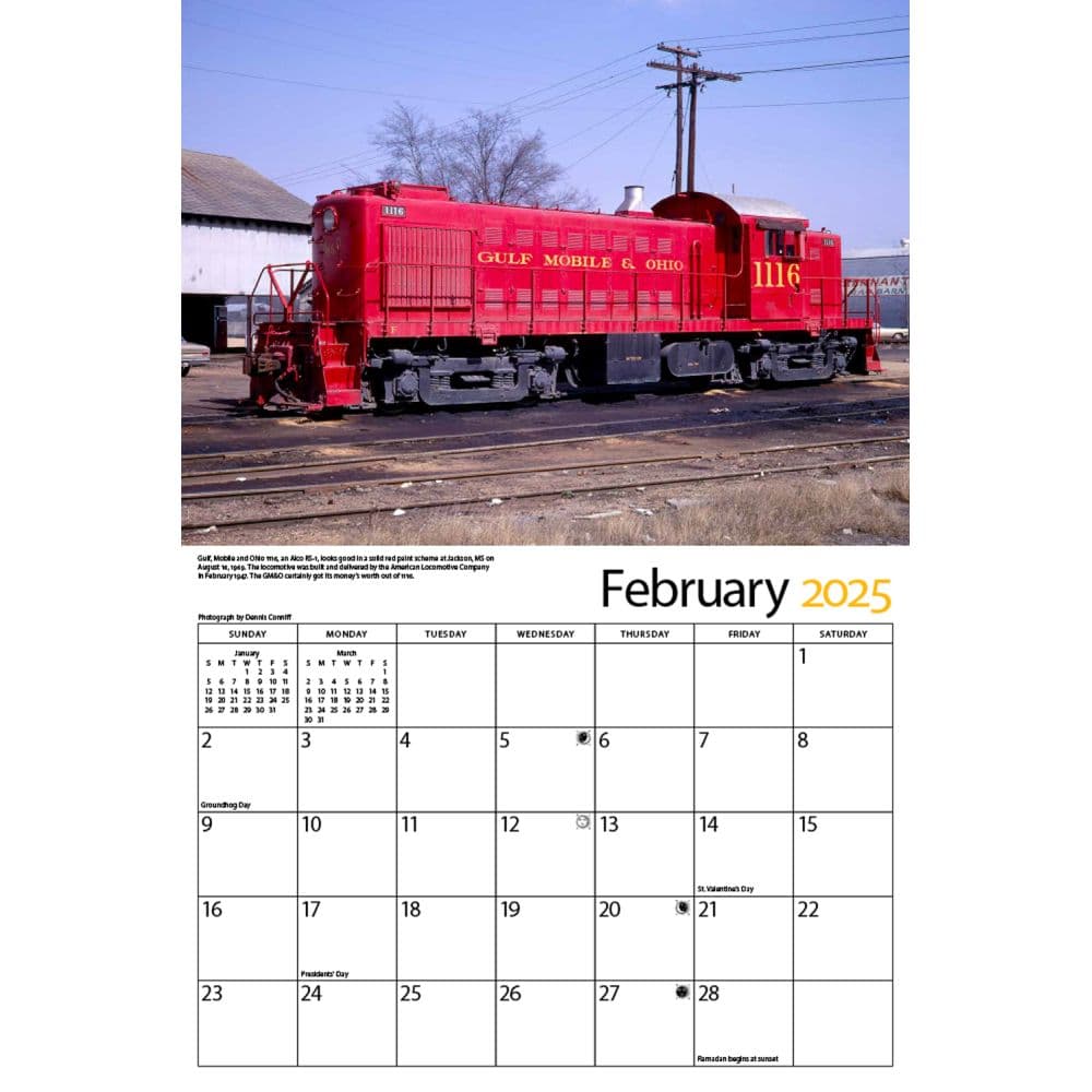 Gulf Mobile Ohio 2025 Wall Calendar Second Alternate