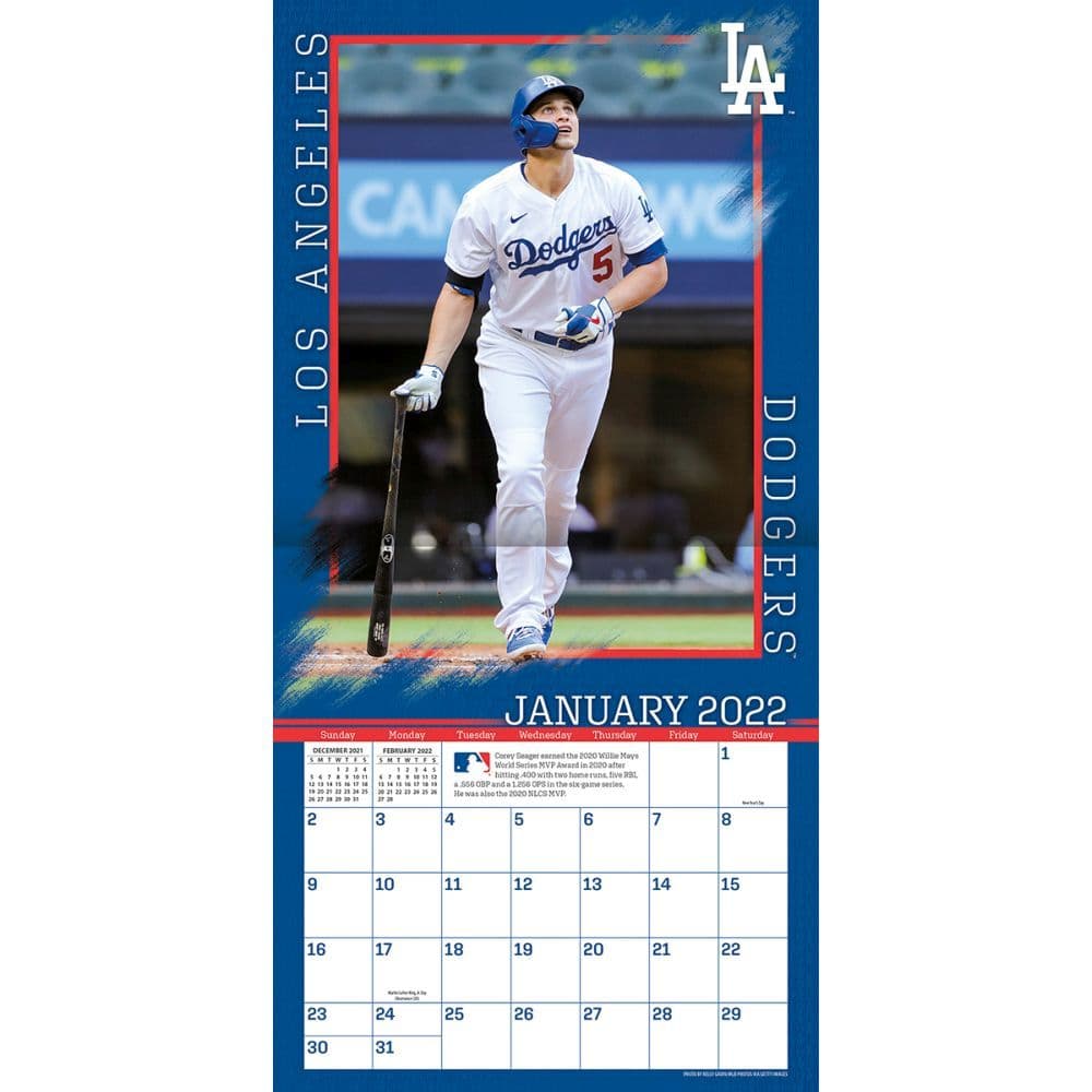 Los Angeles Dodgers 2022 Schedule Los Angeles Dodgers 2022 Wall Calendar - Calendars.com