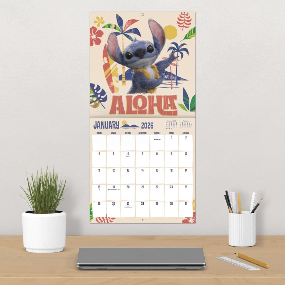 Lilo and Stitch Movie 2026 Wall Calendar Fourth Alternate Image