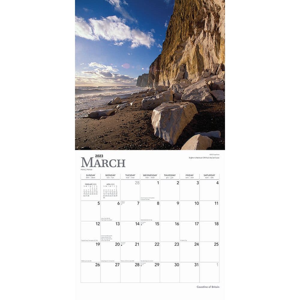 Coastline Of Britain 2023 Wall Calendar - Calendars.com