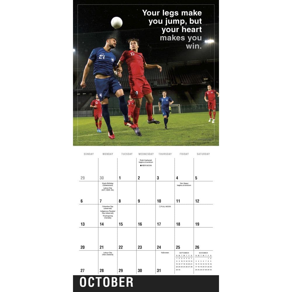 Soccer 2024 Wall Calendar Alternate Image 2