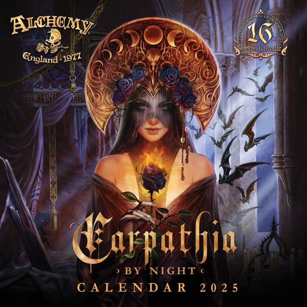 Alchemy 1977 Gothic 2025 Wall Calendar