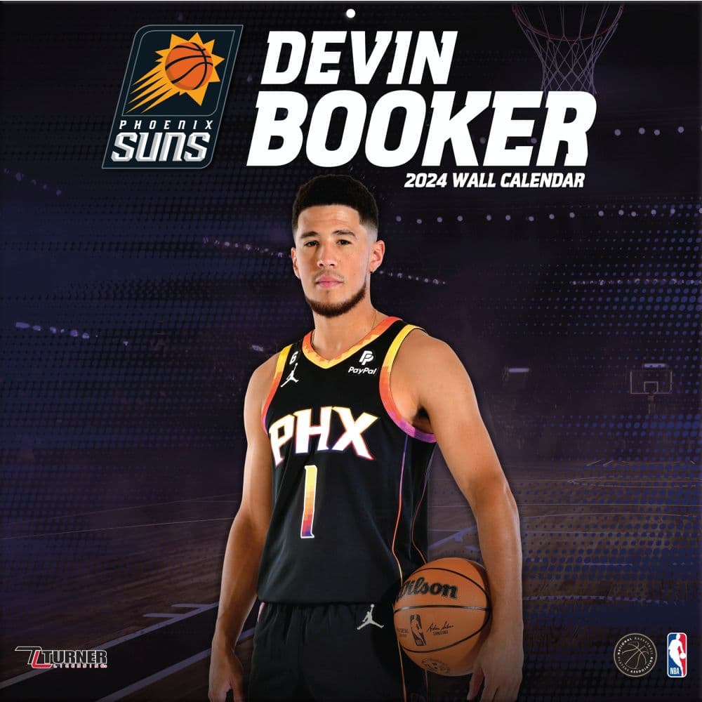 NBA Devin Booker 2024 Wall Calendar - Calendars.com