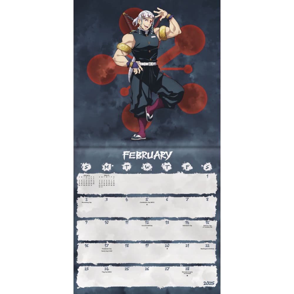 Demon Slayer Kimetsu no Yaiba 2025 Mini Wall Calendar Alternate 3