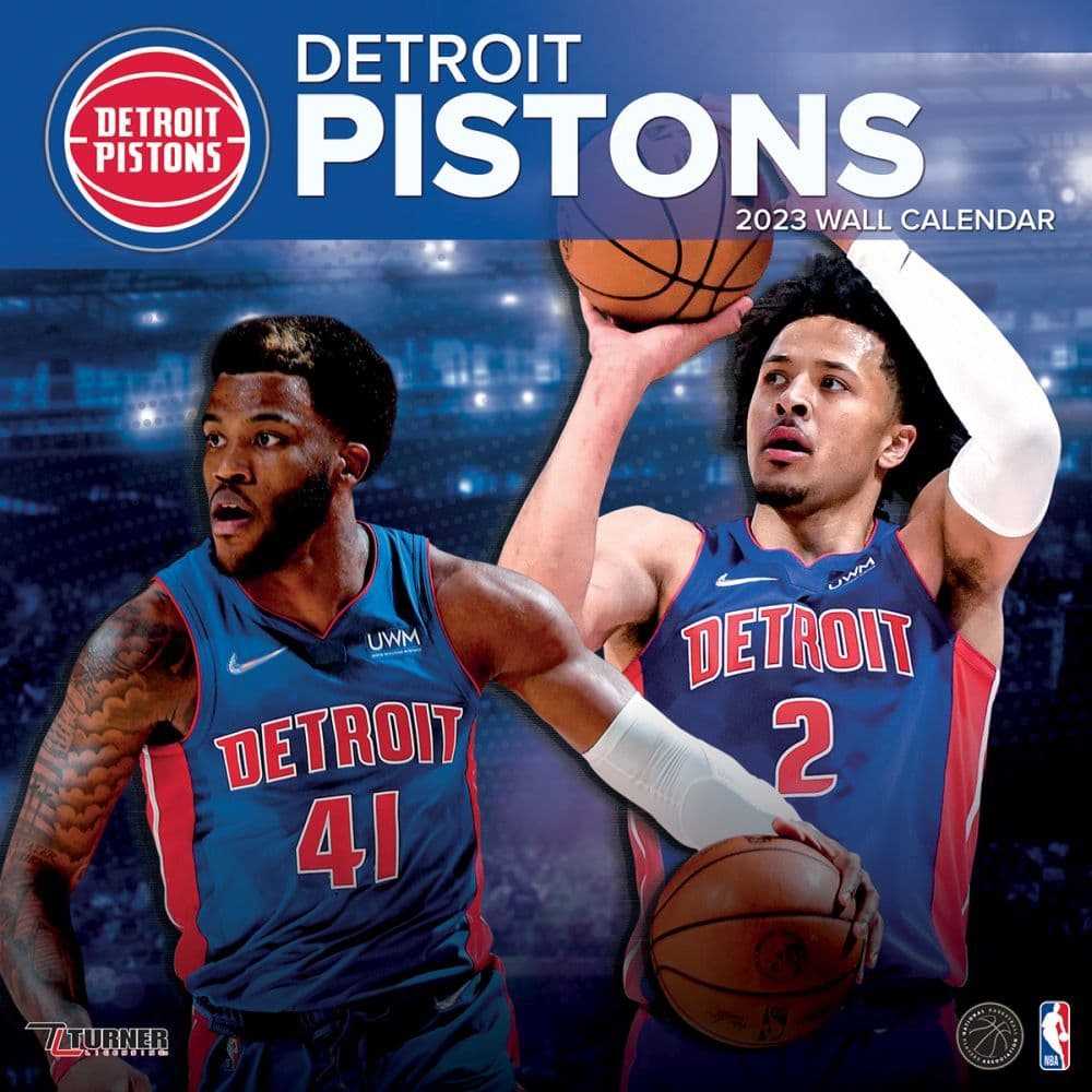 Detroit Pistons 2023 Wall Calendar
