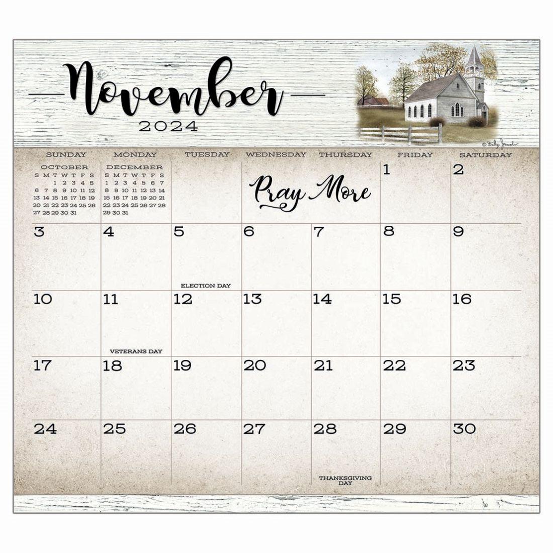 Farmhouse 2024 Calendar Pad