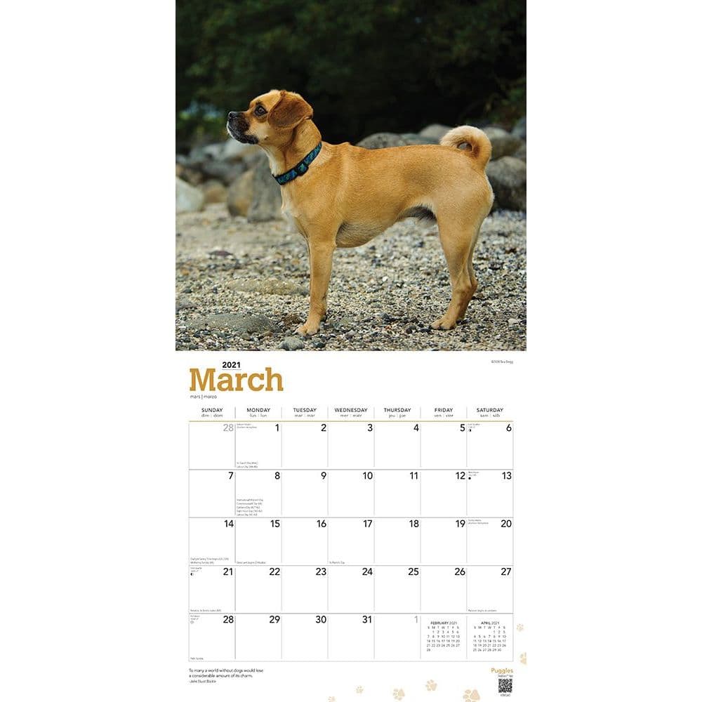 Puggles 2021 Calendar