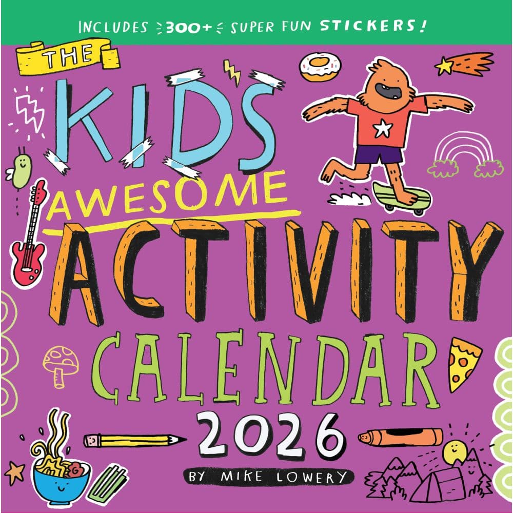 Kids Awesome Activity 2026 Wall Calendar Main Image