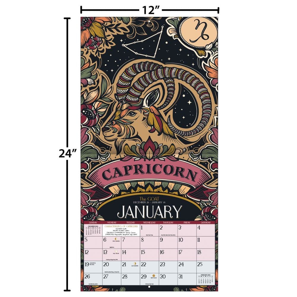 Zodiac 2025 Wall Calendar Fifth Alternate Image