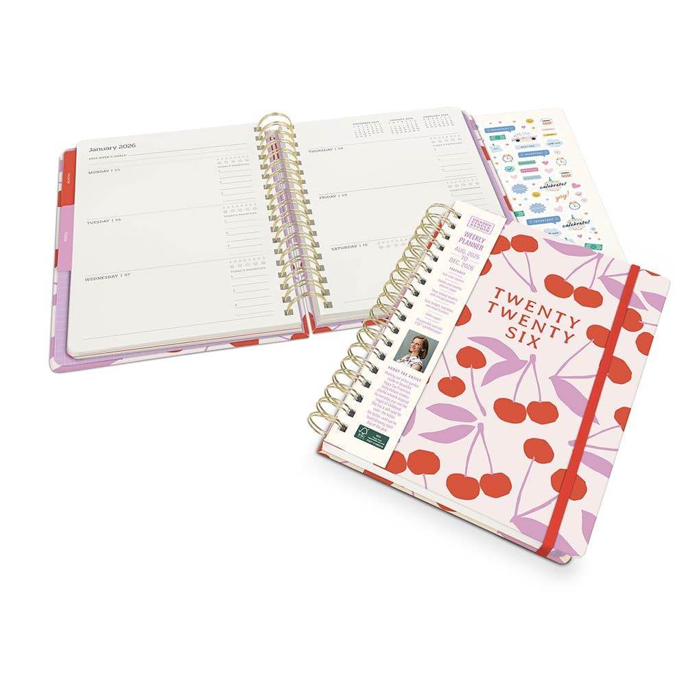 Cherry Sweet Tri Tab 2026 Planner Seventh Alternate Image