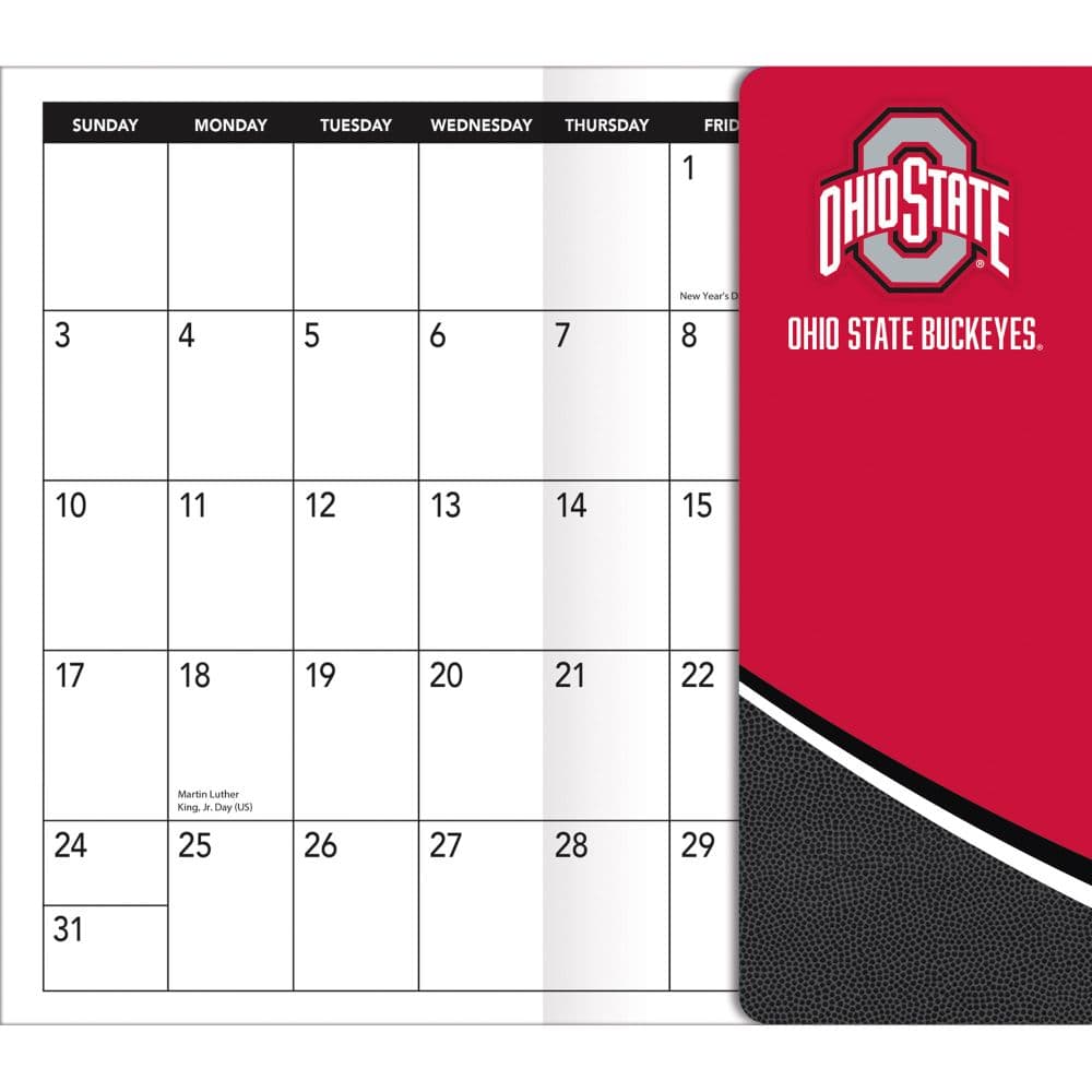 Ohio State Buckeyes 2027 17 Month Pocket Planner Fifth Alternate Image