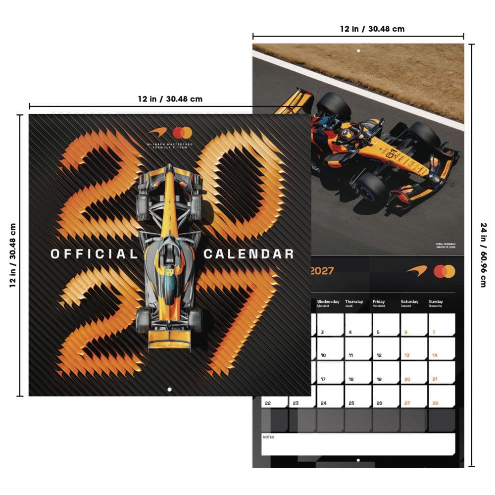 McLaren Racing 2027 Wall Calendar Sixth Alternate Image