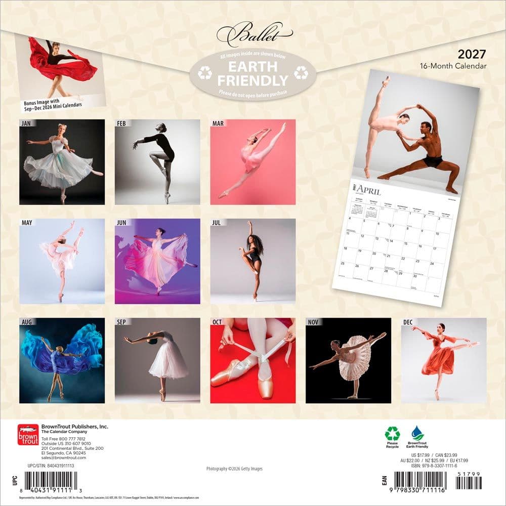 Ballet 2027 Wall Calendar First Alternate Image