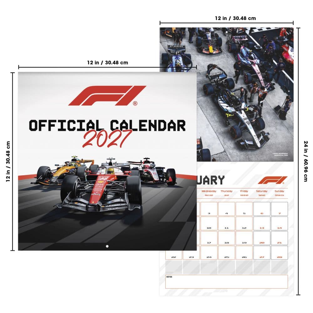 Formula 1 2027 Wall Calendar Sixth Alternate Image