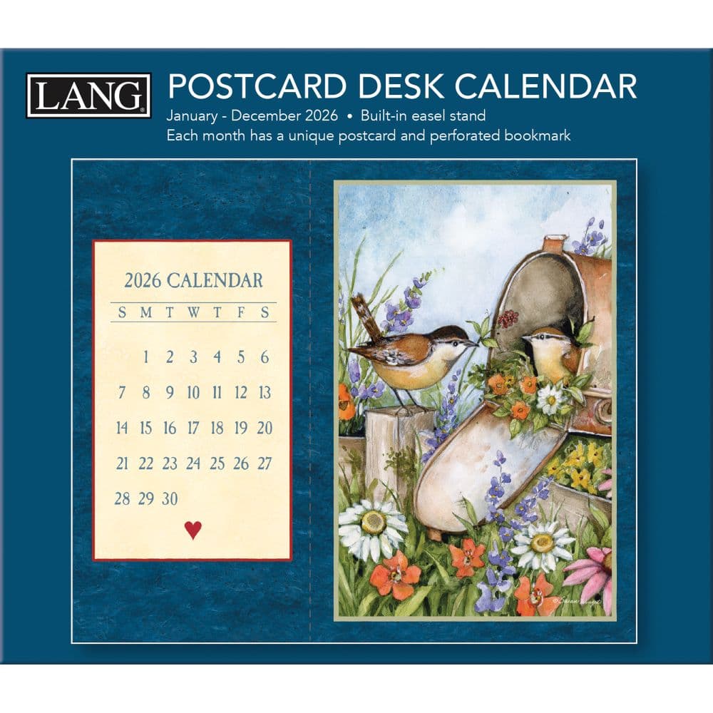 Heart and Home Postcard 2026 Desk Calendar by Susan Winget First Alternate Image