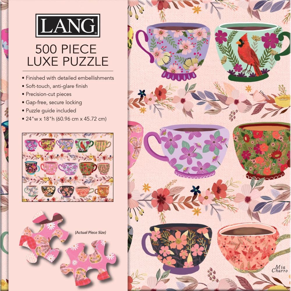 Floral Tea Time 500 Piece Luxe Puzzle Fourth Alternate Image