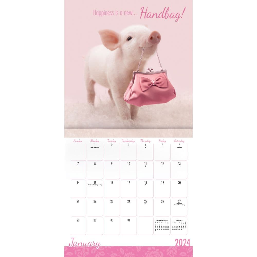 Perfectly Pink 2024 Wall Calendar Alternate Image 3