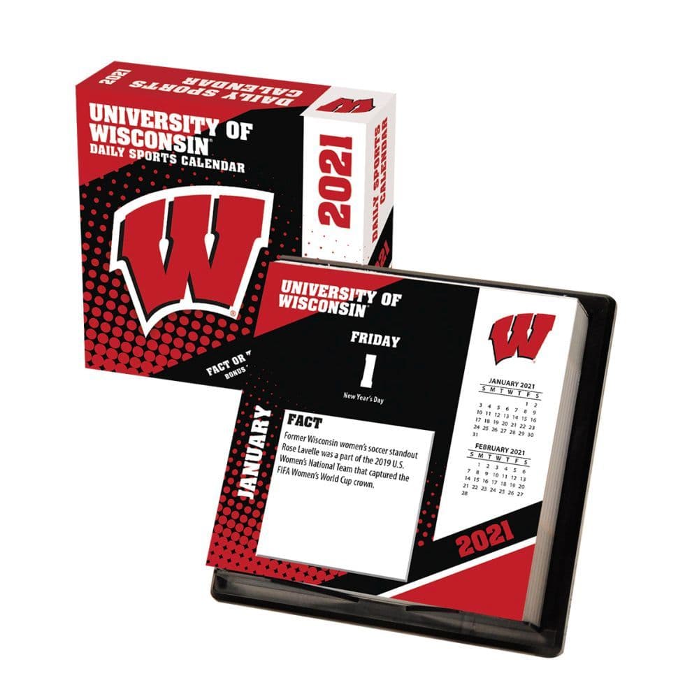 Wisconsin Badgers Desk Calendar