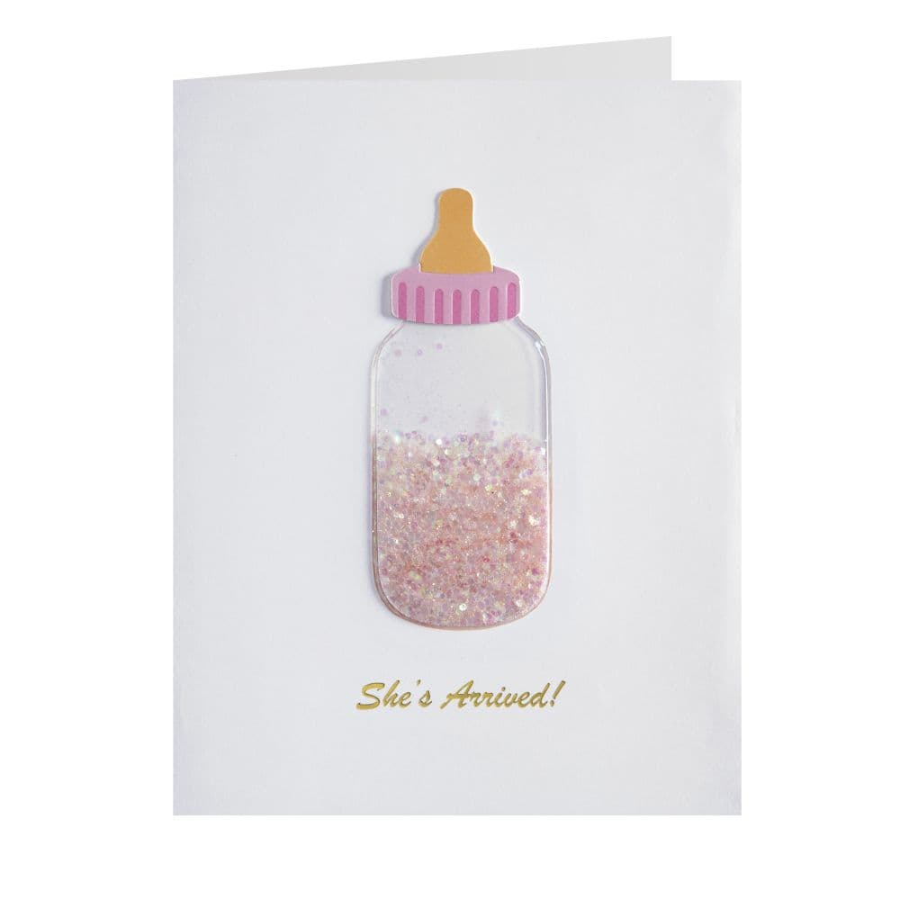 Baby Bottle Girls New Baby Card Sixth Alternate Image width=&quot;1000&quot; height=&quot;1000&quot;
