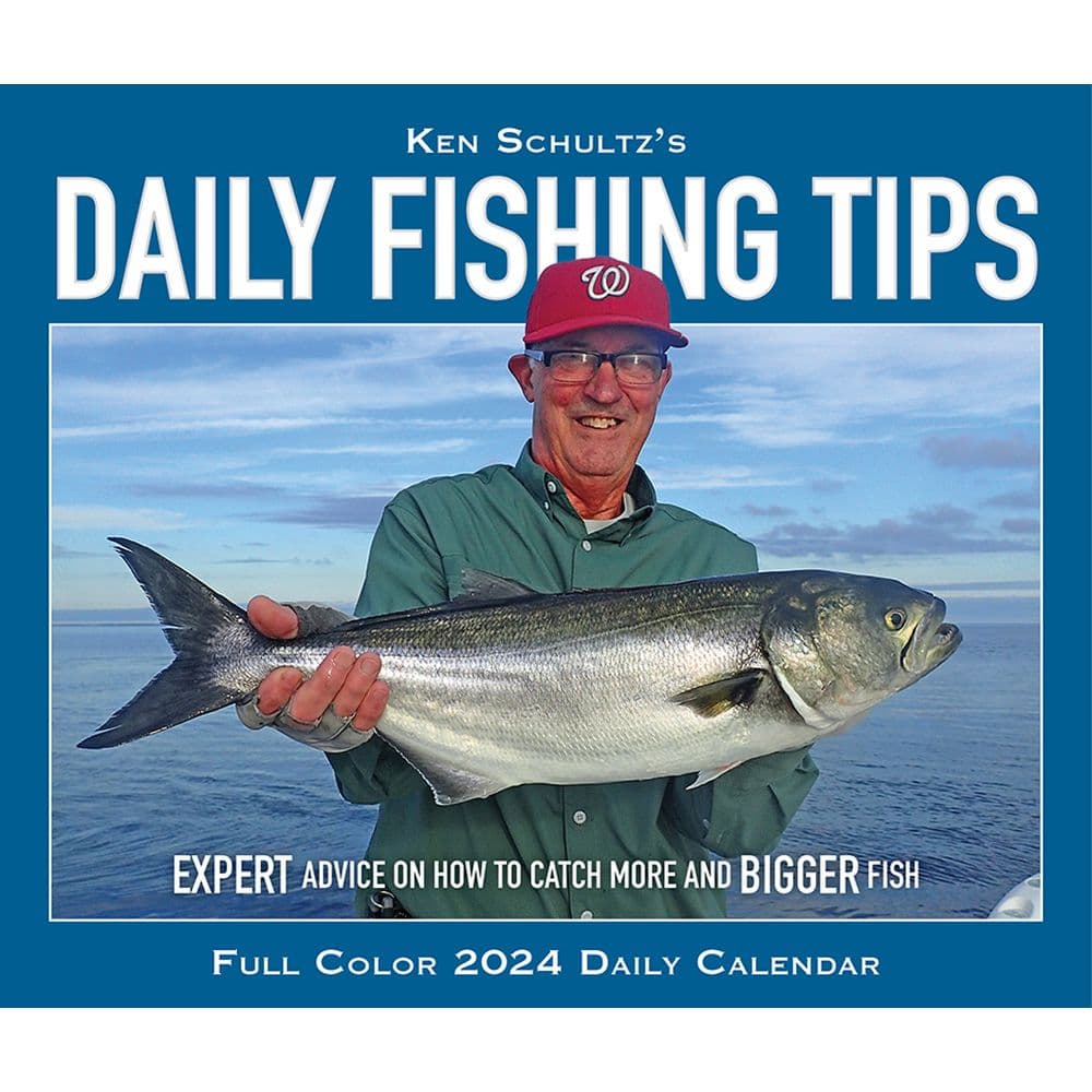 Fishing Tips Schultz 2024 Desk Calendar