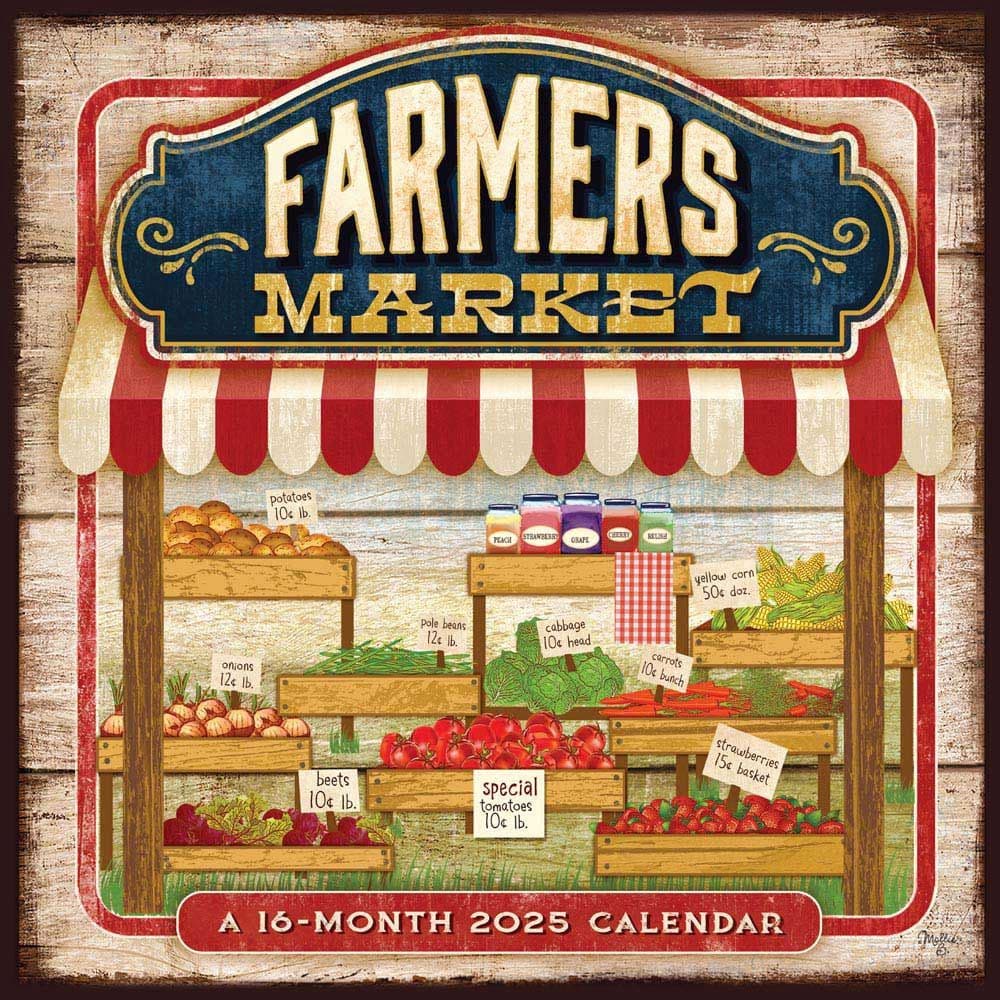 Farmers Market 2025 Wall Calendar Main Product Image width=&quot;1000&quot; height=&quot;1000&quot;